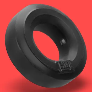 Cockring HÜJ Hunky Junk, 3 anillos apilables silicona | Dark-Ink