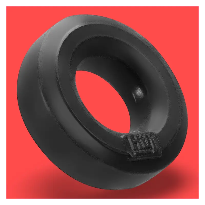 Cockring HÜJ Hunky Junk, 3 anillos apilables silicona | Dark-Ink