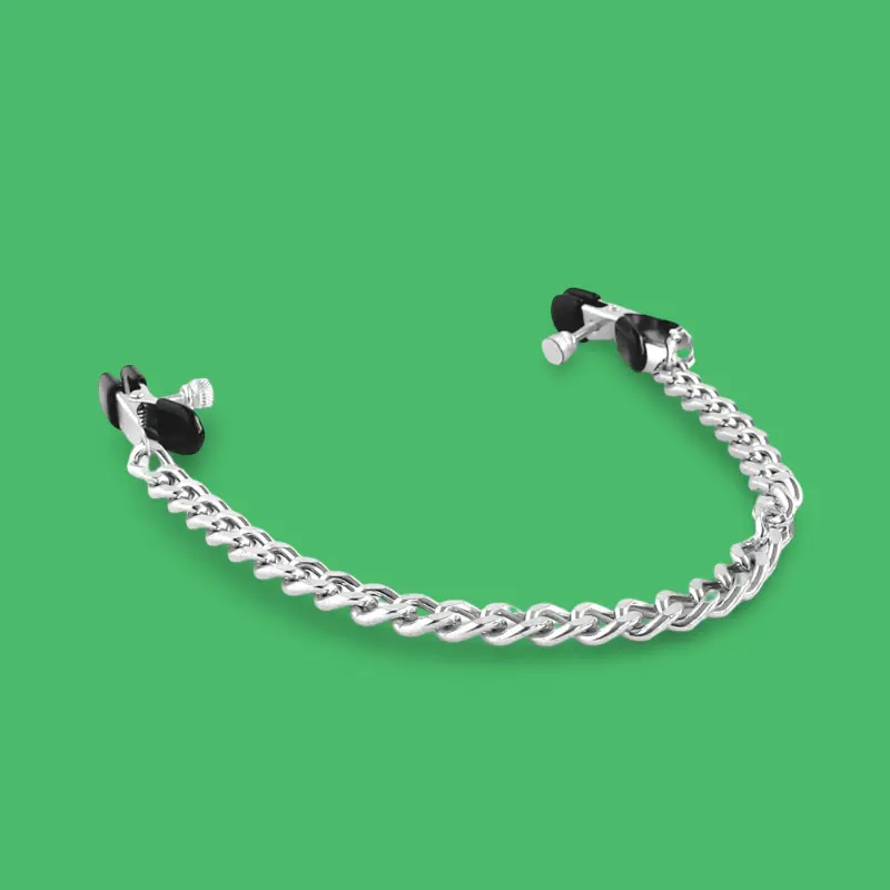 Nippelklemmen BRUTUS Basic Steel Series, Metall Silber | Dark-Ink