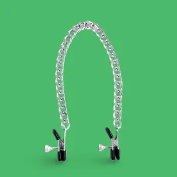 BRUTUS Basic Nipple Clamps, Steel Series, silver metal | Dark-Ink