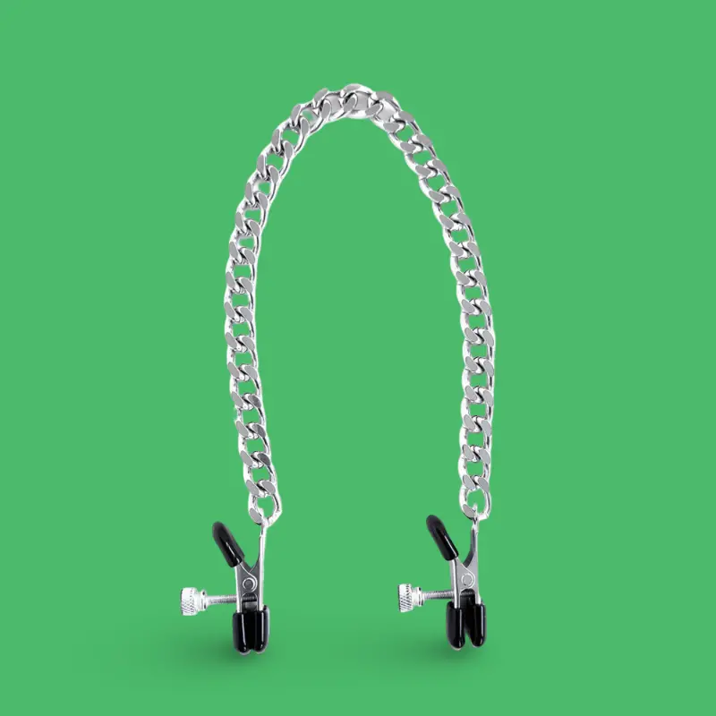 Nippelklemmen BRUTUS Basic Steel Series, Metall Silber | Dark-Ink