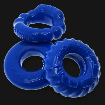 Cockring Oxballs Bonemaker 3-pack, 3 formes Flextpr™ | Dark-Ink