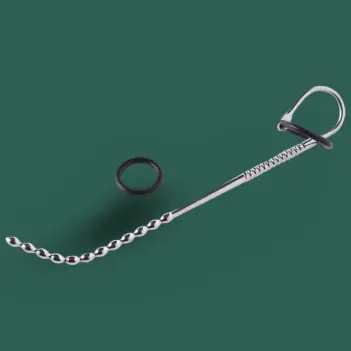 DARKLINE Multi Beads Urethral Sound, Steel, 4 to 8 mm | Dark-Ink
