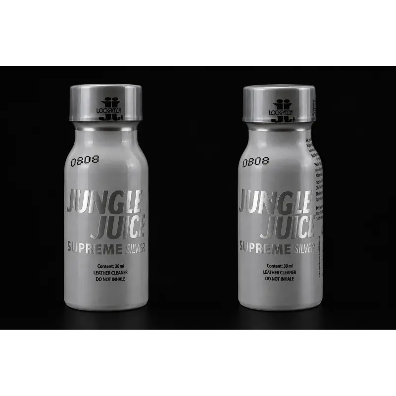 Poppers Jungle Juice Supreme Steel 30ml flacon aluminium | Dark-Ink