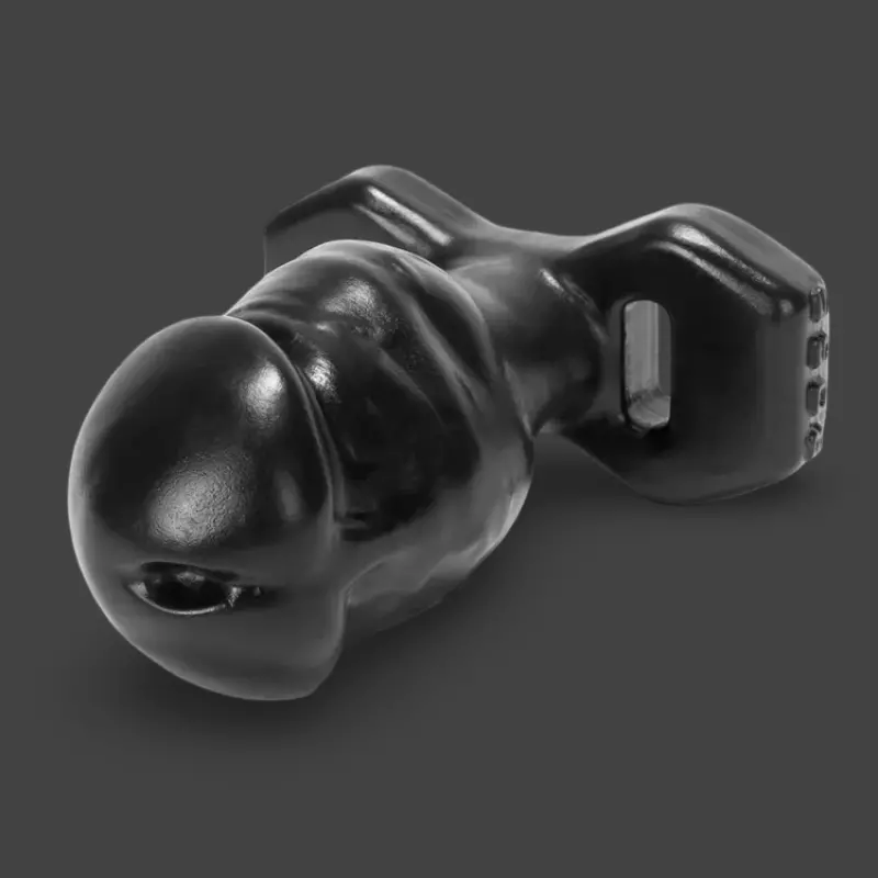 Plug anal BOSS Oxballs Slider pour harnais, Platinum | Dark-Ink