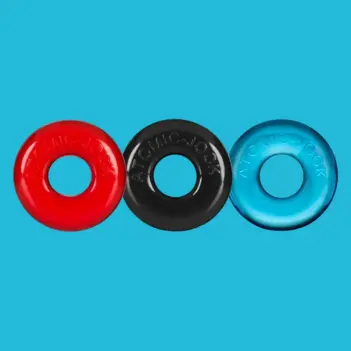 Oxballs Ringer 3er-Pack Cockring, flache Innenseite | Dark-Ink