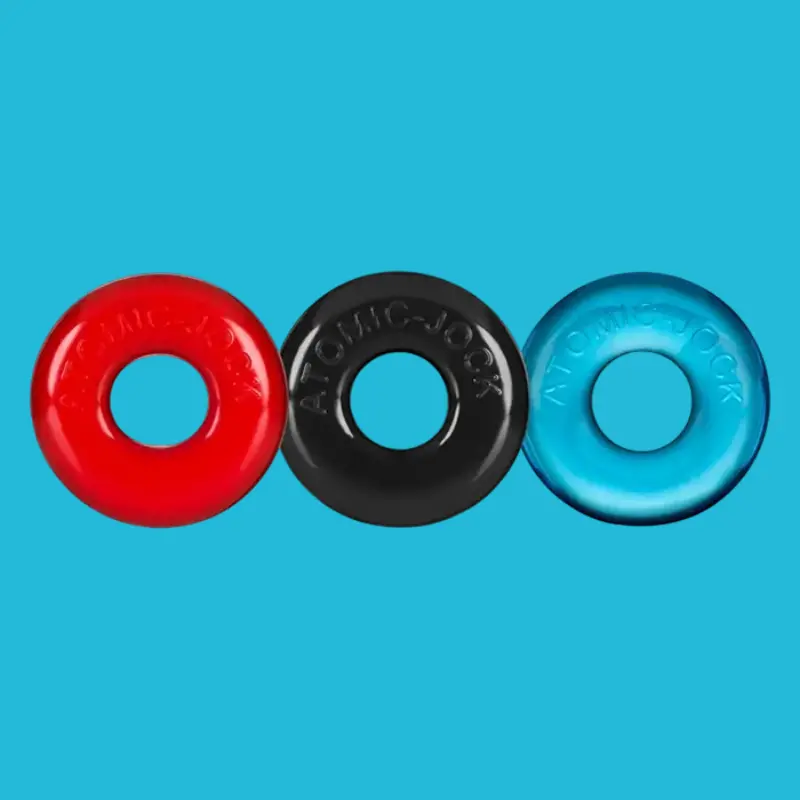 Oxballs Ringer 3er-Pack Cockring, flache Innenseite | Dark-Ink