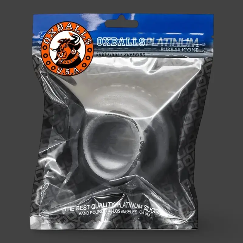 Cockring Oxballs Juicy, base evasada, silicona platino | Dark-Ink