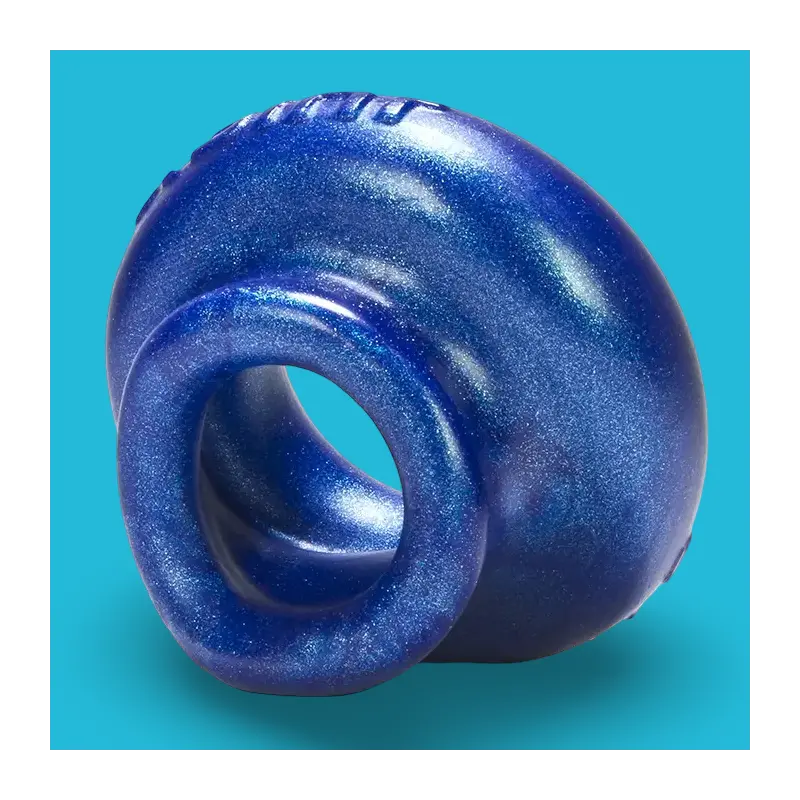 Cockring Oxballs Juicy, base evasada, silicona platino | Dark-Ink