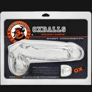 Oxballs DADDY Penishülle, FLEXTPR™, Ball Sling integriert | Dark-Ink