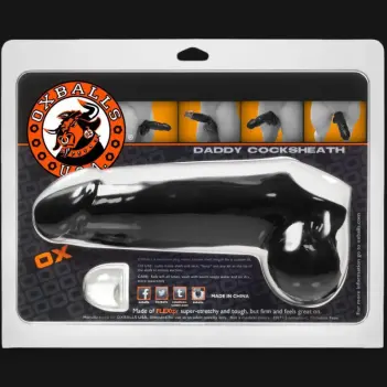 Oxballs DADDY Penishülle, FLEXTPR™, Ball Sling integriert | Dark-Ink