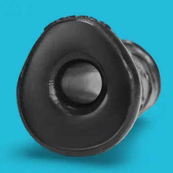 Dildo hueco Oxballs Gnarly, ancho, textura veinada | Dark-Ink
