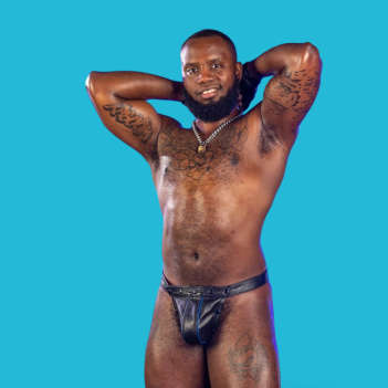 Mr S Leather Hidden Ring Thong – Leather Thong with Metal Cock Ring