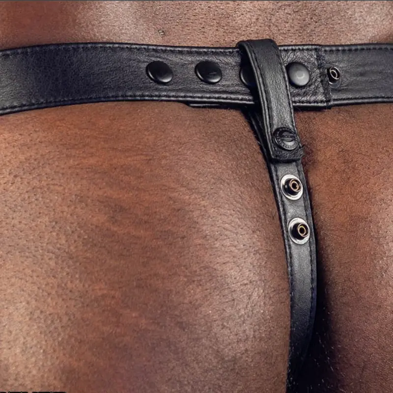 String cuir Hidden Ring Mr S Leather, cockring 2" | Dark-Ink