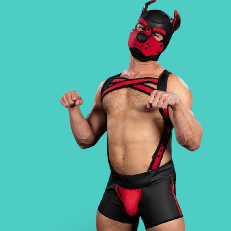 copy of Mr S Leather X-Factor Bold Color Body Harness - Red