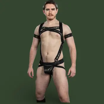 Harnais néoprène X-Factor Camo Mr S Leather | Dark-Ink