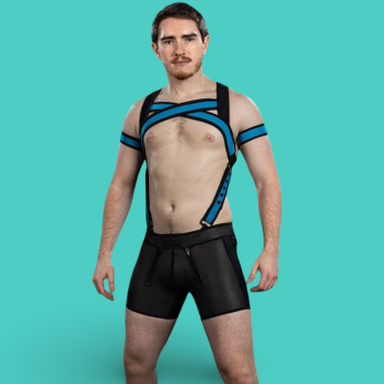 copy of Mr S Leather X-Factor Bold Color Body Harness - Blue/Cobalt