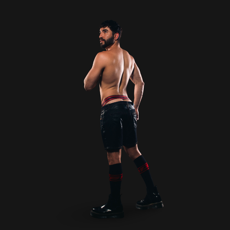 CellBlock13 Dark Pup red Jockstrap | Dark-Ink