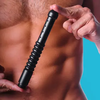 DARKLINE Anal-Duschaufsatz, schwarzes Aluminium, 34 Löcher | Dark-Ink