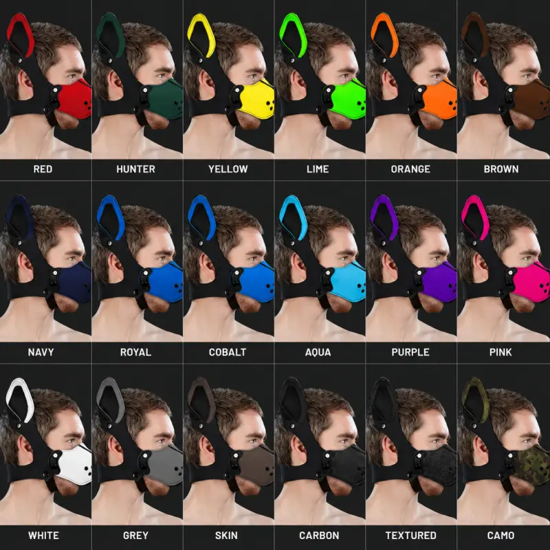 Neoprene K9 Puppy Muzzle Kit Mr S Leather, Orange | Dark-Ink