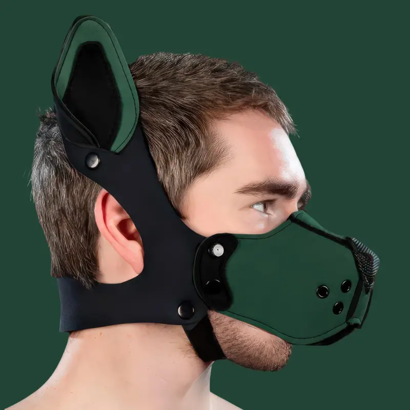 Mr S Leather K9 Muzzle Kit Hunter | Puppy Play Néoprène