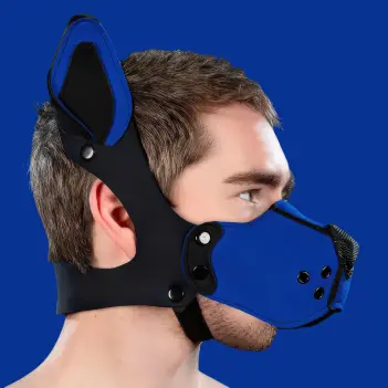 Mr S Leather K9 Muzzle Kit Royal | Puppy Play Néoprène