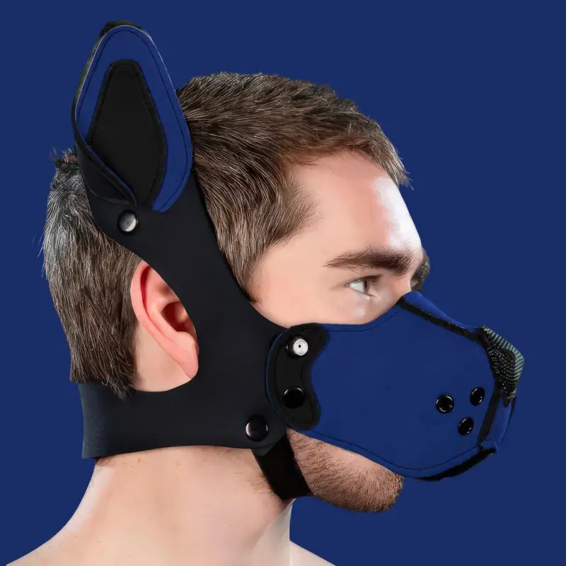 Kit muselière puppy K9 néoprène Mr S Leather, Navy | Dark-Ink
