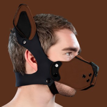 Mr S Leather K9 Muzzle Kit Brown | Puppy Play NéoprèneMr S Leather K9 Muzzle Kit Brown | Puppy Play Néoprène