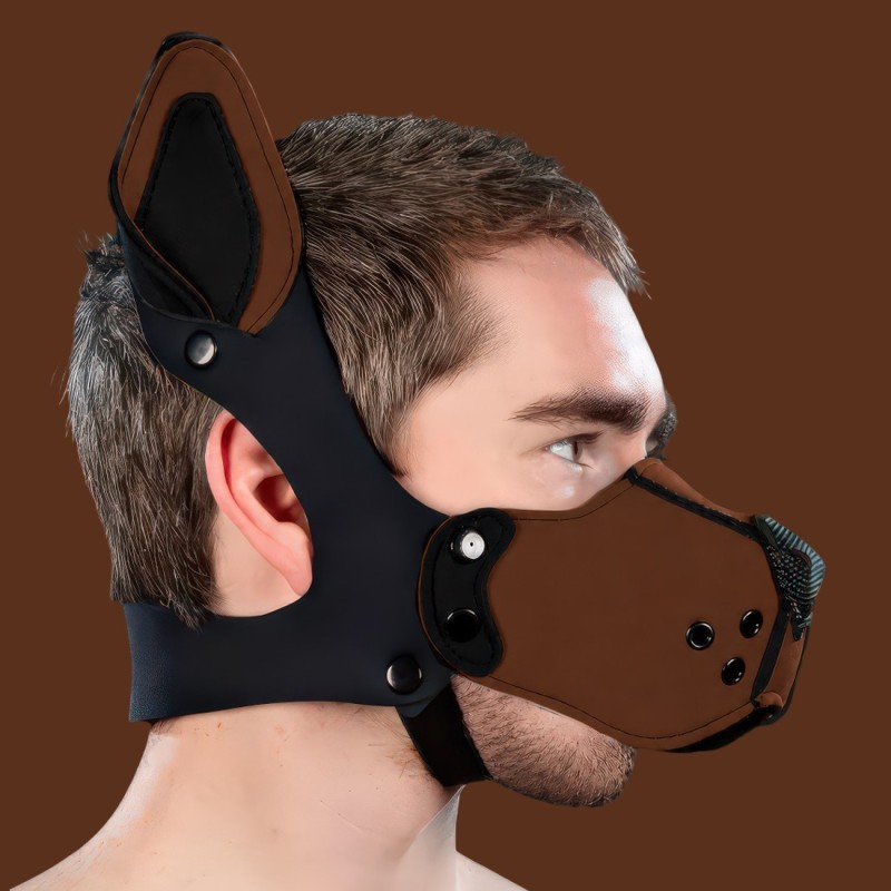 Mr S Leather K9 Muzzle Kit Brown | Puppy Play NéoprèneMr S Leather K9 Muzzle Kit Brown | Puppy Play Néoprène
