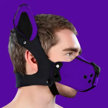 Neopren Puppy Muzzle Kit Mr S Leather, K9 Purple | Dark-Ink