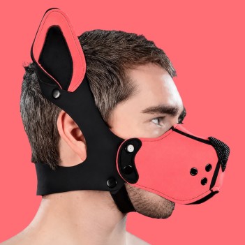 Mr S Leather K9 Muzzle Kit Pink | Puppy Play Néoprène