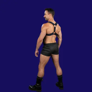Harnais néoprène X-Factor Mr S Leather Navy | Dark-Ink