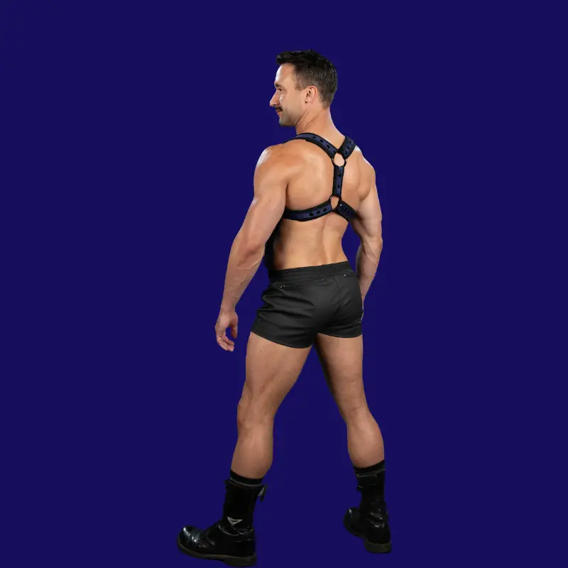Harnais néoprène X-Factor Mr S Leather Navy | Dark-Ink