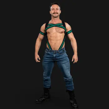 Harnais néoprène X-Factor Hunter Mr S Leather | Dark-Ink