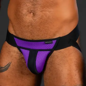 Mr S Leather Neo Cyber Neoprene Jockstrap | Dark-Ink