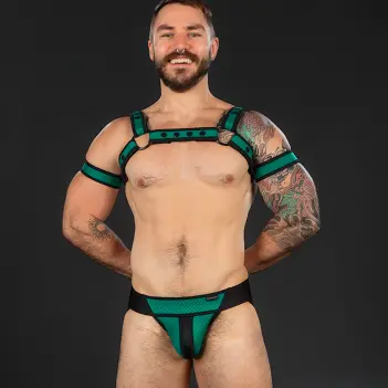 Mr S Leather Neo Cyber Neoprene Jockstrap | Dark-Ink