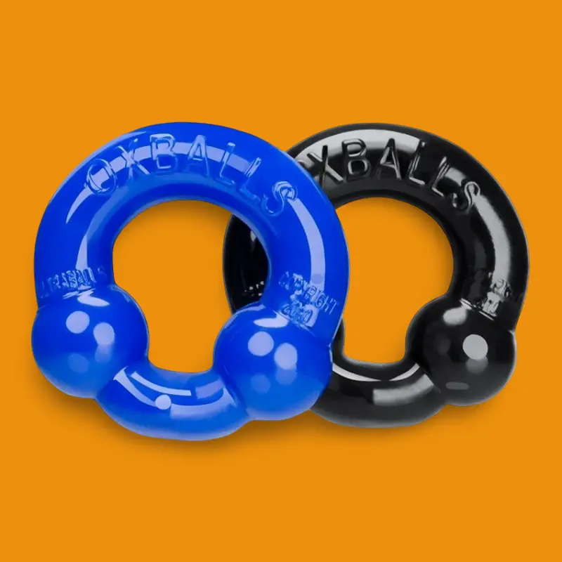 Oxballs ULTRABALLS Cockring, Doppel-Nubs, 2er-Pack | Dark-Ink