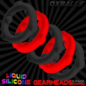 OXBALLS GEARHEADS | 5-Pack SPINNER Silicone Cock Rings