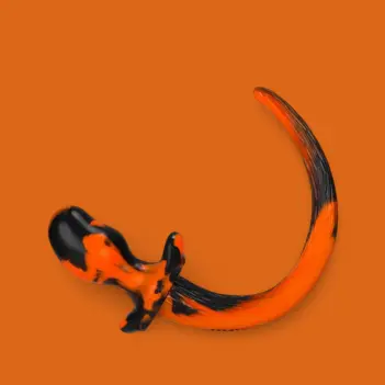 OXBALLS Puppy Tail Color Edition – Plug queue silicone | Dark-Ink