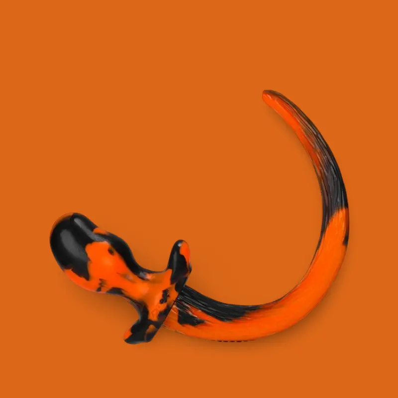 OXBALLS Puppy Tail Color Edition – Plug queue silicone | Dark-Ink