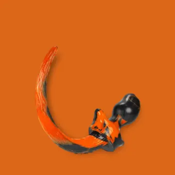 OXBALLS Puppy Tail Color Edition – Plug queue silicone | Dark-Ink