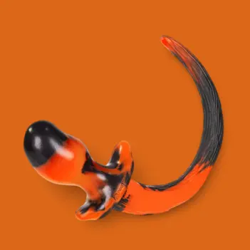 OXBALLS Puppy Tail Color Edition – Plug queue silicone | Dark-Ink