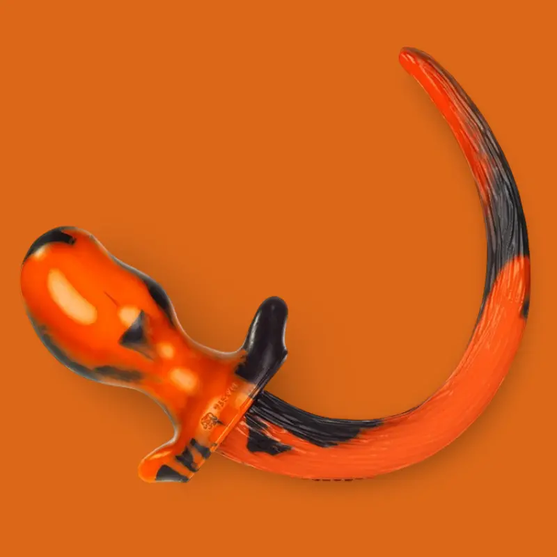 OXBALLS Puppy Tail Color Edition – Silicone Tail Plug | Dark-Ink
