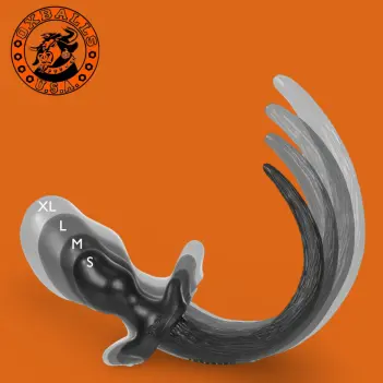 OXBALLS Puppy Tail Color Edition – Plug queue silicone | Dark-Ink