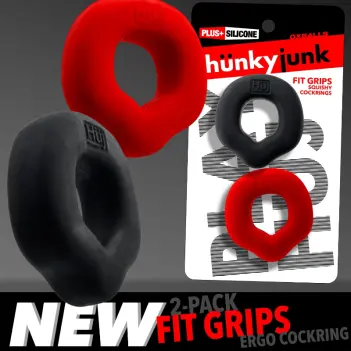 HÜNKYJUNK FIT GRIPS | Pack 2 cockrings ergonómicos OXBALLS