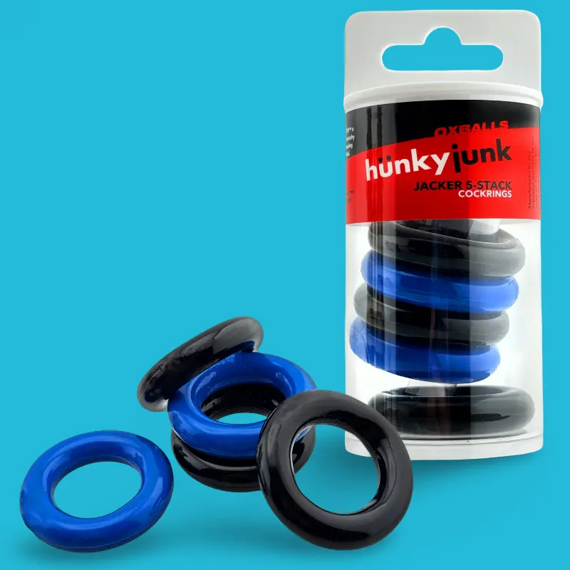 HÜNKYJUNK JACKER 5-STACK | Pack 5 cockrings extensibles