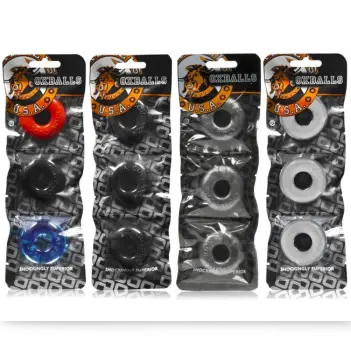 OXBALLS RINGER | Pack 3 cockrings antienrollamiento flexTPR