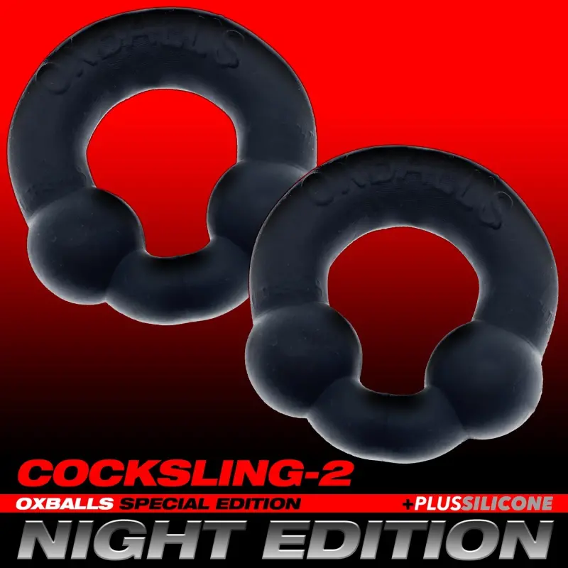 OXBALLS ULTRABALLS Night Edition – 2er-Pack PLUS+silicone Cockringe
