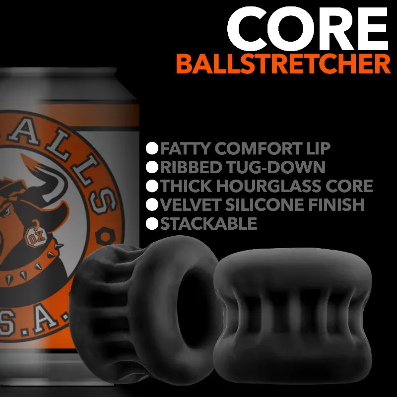 OXBALLS CORE | Ribbed PLUS+SILICONE Ball Stretcher