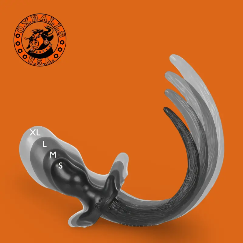 OXBALLS PUPPY TAIL BLACK | Plug anal avec queue en silicone